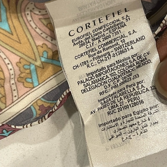 Cortefiel Elegant Multicolor Spaghetti Strap Dress Size:L - Picture 9 of 10